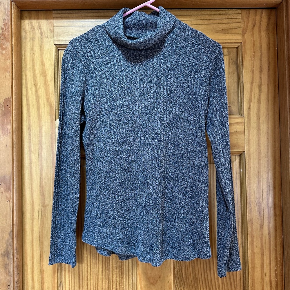 Gray Cowl Neck Sweater